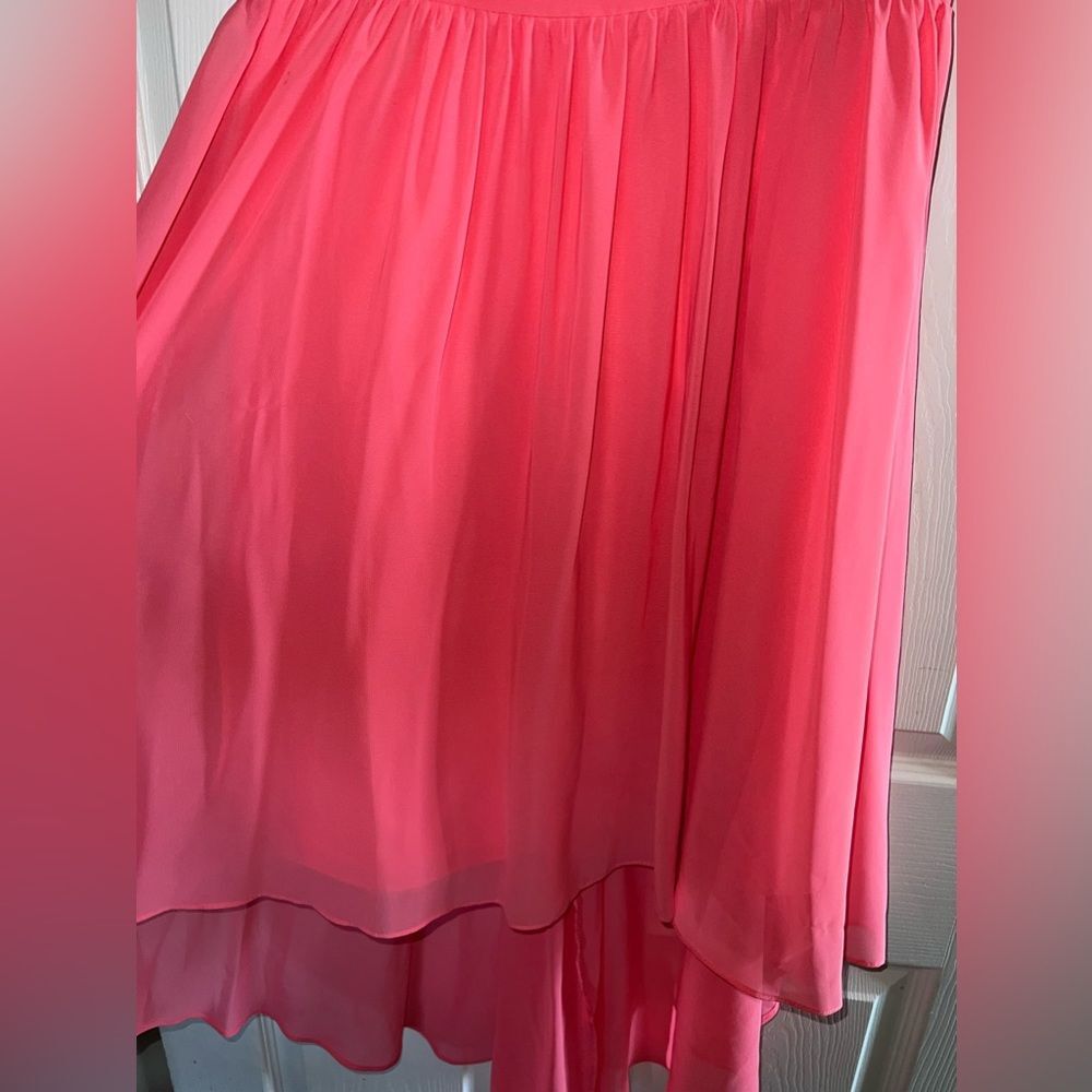 Alfred Angelo Coral Hi-Low Hem Prom/Event Gown Size 6 NWOT - Picture 3 of 5